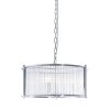 LAMPA WISZĄCA CHROM SZKLANA W STYLU GLAMOUR KLASYCZNA NAD STÓŁ DO SALONU SYPIALNI JADALNI KUCHNI 2200131P-L  MARMO ZUMALINE