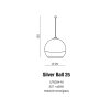 AZZARDO SILVER BALL 25 AZ0733 LAMPA WISZĄCA ELEGANCKA NOWOCZESNA CHROM