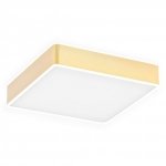 ARGON ATLANTIS 4050 PLAFON LED 25CM ZŁOTY POŁYSK BIAŁE WYKOŃCZENIE KWADRATOWY