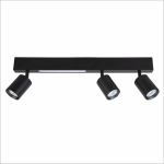 LAMPA SUFITOWA LISTWA REFLEKTOR 9W+3xGU10 CZARNA MAGNET MILAGRO ML1134