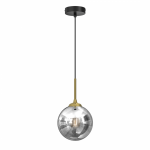 MILAGRO MLP8413 REFLEX 17CM LAMPA WISZĄCA CZARNO ZŁOTA KULA SREBRNA 
