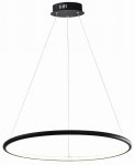 REALITY RAGI 334621-02 LAMPA WISZĄCA CZARNA LED RING KOŁO OBRĘCZ 62CM NOWOCZESNA DO SALONU SYPIALNI ŁAZIENKI