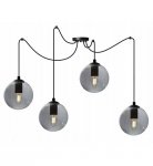 Lampa wisząca ze szklanymi kloszami - SPIDER PARIS 2290/4 LIGHT HOME