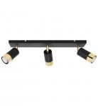Lampa sufitowa Hugo, listwa, trzy klosze, regulacja, reflektor LIGHT HOME