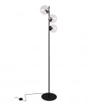 Lampa stojąca podłogowa SIENA, przezroczyste szklane kule, loft, nowoczesna, do salonu, sypialni