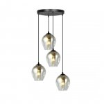 LAMPA WISZĄCA CZARNA NAD STÓŁ DO KUCHNI JADALNI SALONU EMIBIG ISTAR 4 BL PREMIUM GRAFIT