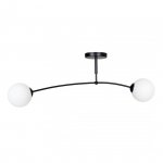 LAMPA WISZĄCA NOWOCZESNA KULE BIAŁE EMIBIG PREGOS 2 BLACK