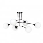 LAMPA WISZĄCA NOWOCZESNA KULE BIAŁE EMIBIG PREGOS 6 BLACK