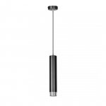 LAMPA WISZĄCA NAD STÓŁ DO KUCHNI JADALNI TUBA EMIBIG KIBO 1 BL/CHROME