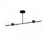 LAMPA WISZĄCA SUFITOWA BIAŁE KULE EMIBIG BIOR 6 BLACK