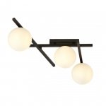 LAMPA SUFITOWA PLAFON KULE NOWOCZESNA EMIBIG SMART 3 BLACK/OPAL