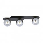 LAMPA SUFITOWA NOWOCZESNA PLAFON KULE SZKLANE EMIBIG PLAZA 3 BLACK/GRAFIT