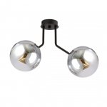 LAMPA WISZĄCA CZARNA NOWOCZESNA KLOSZE KULE EMIBIG NOVA 2 BLACK/GRAFIT