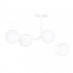 LAMPA SUFITOWA KULE BIAŁE DO POKOJU SYPIALNI SALONU EMIBIG KALF 4A WHITE
