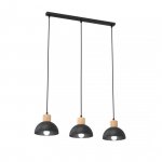 LAMPA WISZĄCA CZARNA NOWOCZESNA NAD STÓŁ EMIBIG SECO 3 BL oprawa oświetleniowa