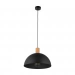 TK LIGHTING OSLO BLACK 4852 LAMPA WISZĄCA CZARNA METALOWA INDUSTRIALNA Z DREWNEM