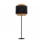 TK LIGHTING BOHO BLACK 5568 LAMPA PODŁOGOWA CZARNA Z ABAŻUREM RATTANOWA