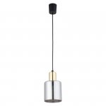 TK LIGHTING SIERRA GOLD 6661 LAMPA WISZĄCA CZARNO ZŁOTA GRAFITOWY KLOSZ