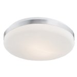 PLAFON OKRĄGŁY SZKLANY CHROM 28CM NOWOCZESNY DO KUCHNI POKOJU KORYTARZA ARGON SALADO 670