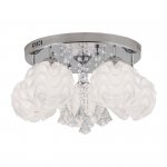 LAMPA SUFITOWA PLAFON NOWOCZESNY GLAMOUR Z KRYSZTAŁKAMI LED RGB Z PILOTEM LIGHT PRESTIGE SADA LP-119/5C