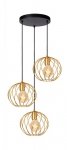 LAMPA CZARNO ZŁOTA METALOWA DRUCIANA LUCIDE DANZA 21428/13/02