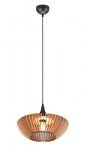 LAMPA WISZĄCA DREWNIANA BRĄZOWA BOHO NATURAL EKO DO SALONU SYPIALNI NAD STÓŁ COLINO 315900142 TRIO