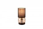 LAMPKA NOCNA STOŁOWA SZKLANA Z ABAŻUREM ELIO 517800113 TRIO