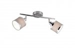 KINKIET PLAFON SPOT REFLEKTOR CHROM Z ABAŻUREM DO SALONU POKOJU SYPIALNI AROSA 812100206 TRIO