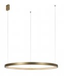 LAMPA WISZĄCA ZŁOTA LED RING OBRĘCZ DO SALONU SYPIALNI LUCES EXCLUSIVAS ORITO LE41728