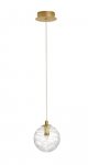 LAMPA WISZĄCA ZŁOTA SZKLANA KULA NOWOCZESNA GLAMOUR LUCES EXCLUSIVAS CABRAL LE42906