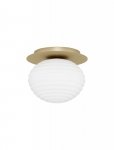 LAMPA ZŁOTA KULA BIAŁA LUCES EXCLUSIVAS BALAJU LE43684