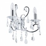 ITALUX BAROCCO CHROME MB72709-2A LAMPA KINKIET CHROM ŚWIECZNIKOWY 
