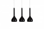AZZARDO SOUL AZ0276 LAMPA WISZĄCA MINIMALISTYCZNA CZARNA POTRÓJNA