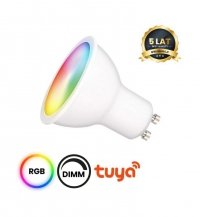 Inteligentna Żarówka LED GU10, Wi-Fi, 5W, RGB, Barwa Zmienna 