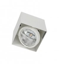 Lampa oprawa podtynkowa sufitowa LED PLAZA, w kolorze białym, 1xGU10 