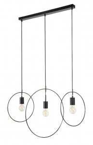 RABALUX DILARA 72019 LAMPA WISZĄCA CZARNA KOŁA 