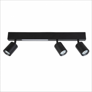 LAMPA SUFITOWA LISTWA REFLEKTOR 9W+3xGU10 CZARNA MAGNET MILAGRO ML1134