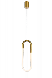 AZZARDO AZ5740 NEXUS GO LAMPA WISZĄCA LED WBUDOWANY MALOWANY ZŁOTY DO SALONU SYPIALNI