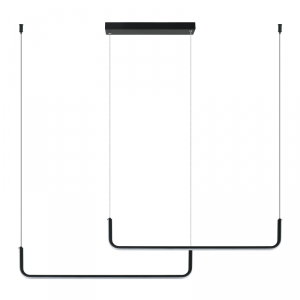 Light Prestige MALAWI lampa wisząca czarna minimalistyczna belka LP-1015/2P-basic