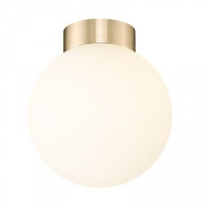 ZUMALINE C0574-01D-F7AA ARCTURUS LAMPA SUFITOWA ZŁOTA KULA BIAŁA 14CM