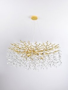 ZUMALINE MD4115-13IGN-II CINDY LAMPA WISZĄCA ZŁOTA GLAMOUR WISZĄCA Z KRYSZTAŁKAMI