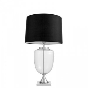 LUMINA DECO LAMPA NOCNA GLAMOUR CZARNA OLIMPIA