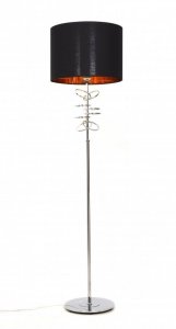 LUMINA DECO LAMPA STOJĄCA PODŁOGOWA CZARNA MILARI CHROM