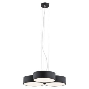 ARGON DARLING LED 1223 LAMPA WISZĄCA 3 PŁ. LED CZARNA KOŁA OKRĘGI