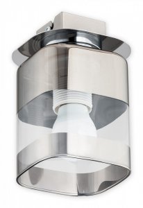 PLAFON LAMPA SUFITOWA NOWOCZESNA CHROM SZKLANA CHROMS LEMIR 