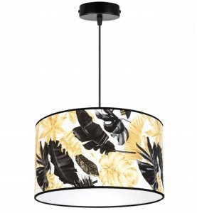 Lampa abażur wzór kwiaty - GOLD FLOWERS 2301/1/35