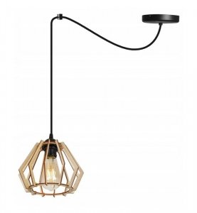 Zwis wiszący pojedynczy dekoracyjny - SPIDER TIMBER 2360/1 LIGHT HOME