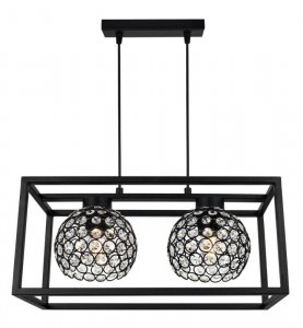 Lampa wisząca nowoczesna - CRYSTAL CAGE 2370/2 LIGHT HOME