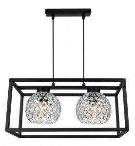 Lampa wisząca nowoczesna - CRYSTAL CAGE 2370/2/CH LIGHT HOME