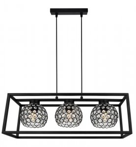 Lampa wisząca nowoczesna - CRYSTAL CAGE 2370/3 LIGHT HOME